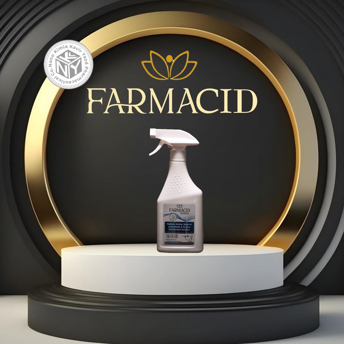 Farmacid General محلول ضدعفونی کننده سطح بالا سطوح، ابزار و تجهیزات پزشکی فارماسید جنرال